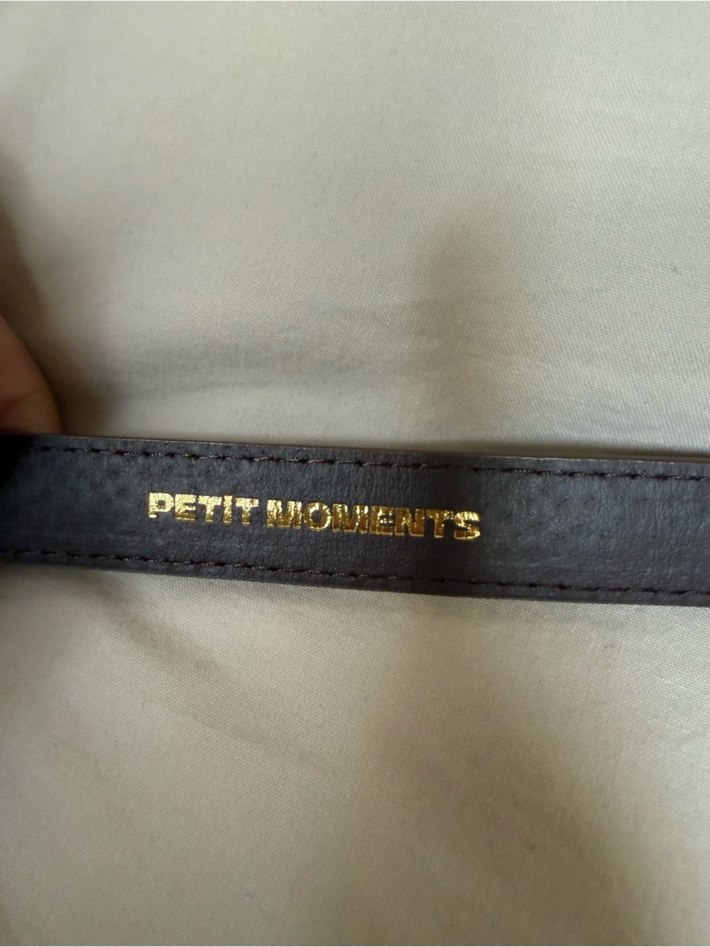 REVOLVE Brown Leather Belt with Gold Western Buckle & Tip - Picture 2 of 3